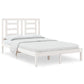 Bedframe Massief Grenenhout Wit 120X200 Cm