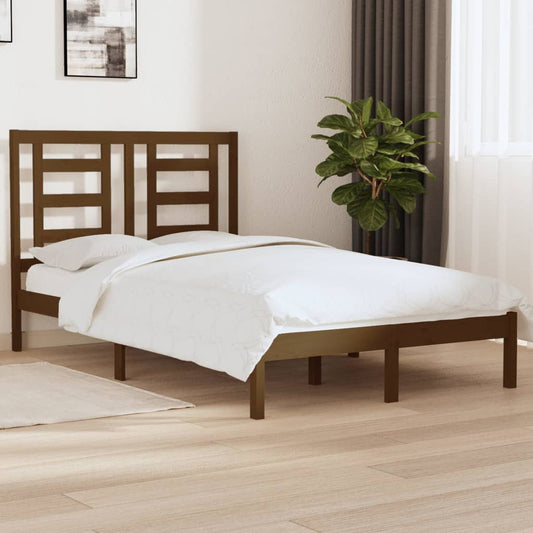 Bedframe Massief Grenenhout Honingbruin 120X200 Cm