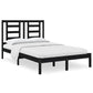 Bedframe Massief Grenenhout Zwart 120X200 Cm