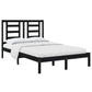 Bedframe Massief Grenenhout Zwart 120X200 Cm