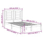 Bedframe Massief Grenenhout Zwart 120X200 Cm