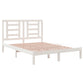 Bedframe Massief Grenenhout Wit 150X200 Cm 5Ft King Size