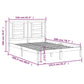 Bedframe Massief Grenenhout Wit 150X200 Cm 5Ft King Size