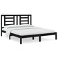 Bedframe Massief Grenenhout Zwart 160X200 Cm