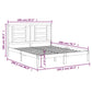 Bedframe Massief Grenenhout Zwart 160X200 Cm