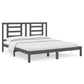 Bedframe Massief Hout Grijs 180X200 Cm 6Ft Super King