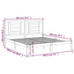 Bedframe Massief Hout Honingbruin 180X200 Cm 6Ft Super King