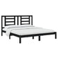 Bedframe Massief Hout Zwart 180X200 Cm 6Ft Super King