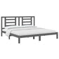 Bedframe Massief Grenenhout Grijs 200X200 Cm