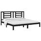 Bedframe Massief Grenenhout Zwart 200X200 Cm