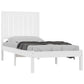 Bedframe Massief Hout Wit 75X190 Cm 2Ft6 Small Single