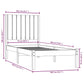 Bedframe Massief Hout Grijs 75X190 Cm 2Ft6 Small Single