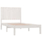 Bedframe Massief Grenenhout Wit 90X190 Cm 3Ft Single