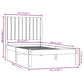 Bedframe Massief Grenenhout Honingbruin 90X190 Cm 3Ft Single