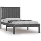 Bedframe Massief Grenenhout Grijs 90X200 Cm