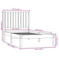 Bedframe Massief Grenenhout Honingbruin 90X200 Cm