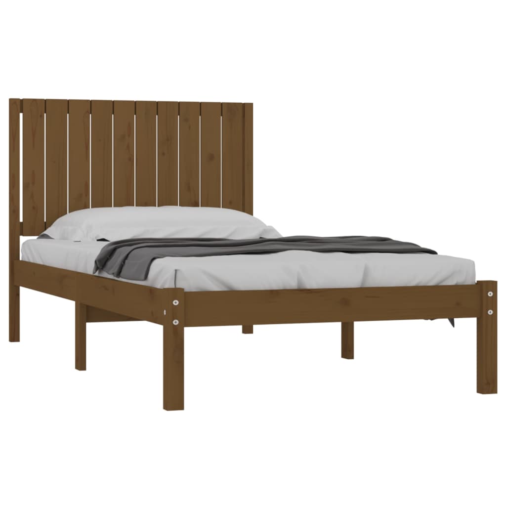 Bedframe Massief Grenenhout Honingbruin 100X200 Cm