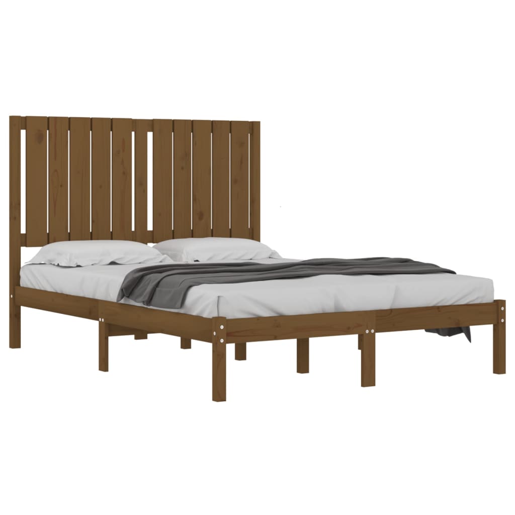 Bedframe Massief Grenenhout Honingbruin 120X200 Cm