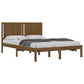 Bedframe Massief Hout Honingbruin 150X200 Cm 5Ft King Size