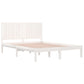 Bedframe Massief Grenenhout Wit 160X200 Cm