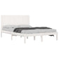 Bedframe Massief Hout Wit 180X200 Cm 6Ft Super King