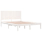 Bedframe Massief Hout Wit 180X200 Cm 6Ft Super King