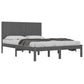 Bedframe Massief Hout Grijs 180X200 Cm 6Ft Super King