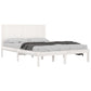 Bedframe Massief Grenenhout Wit 200X200 Cm