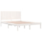 Bedframe Massief Grenenhout Wit 200X200 Cm