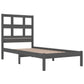 Bedframe Massief Grenenhout Grijs 90X190 Cm 3Ft Single