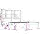Bedframe Massief Grenenhout Grijs 120X190 Cm 4Ft Small Double