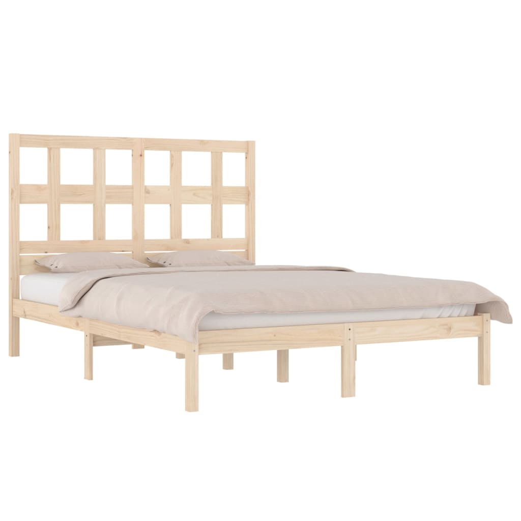 Bedframe Massief Grenenhout 135X190 Cm 4Ft6 Double