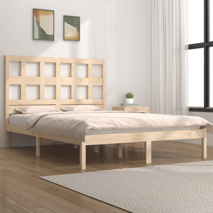 Bedframe Massief Grenenhout 135X190 Cm 4Ft6 Double