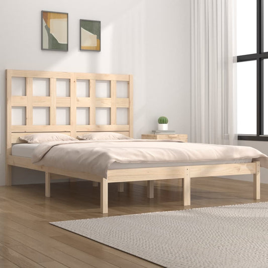Bedframe Massief Grenenhout 140X200 Cm