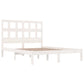 Bedframe Massief Grenenhout Wit 200X200 Cm