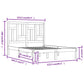 Bedframe Massief Hout Honingbruin 120X190 Cm 4Ft Small Double