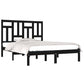 Bedframe Massief Grenenhout Zwart 150X200 Cm 5Ft King Size