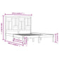 Bedframe Massief Grenenhout Zwart 150X200 Cm 5Ft King Size