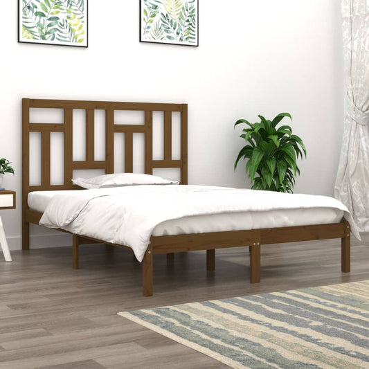 Bedframe Massief Grenenhout Honingbruin 160X200 Cm