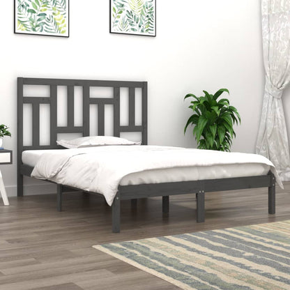 Bedframe Massief Grenenhout Grijs 180X200 Cm 6Ft Super King