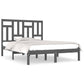 Bedframe Massief Grenenhout Grijs 200X200 Cm
