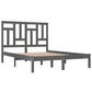 Bedframe Massief Grenenhout Grijs 200X200 Cm