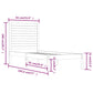 Bedframe Massief Hout Zwart 75X190 Cm 2Ft6 Small Single