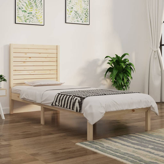 Bedframe Massief Hout 90X190 Cm 3Ft6 Single