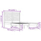 Bedframe Massief Hout Grijs 120X190 Cm 4Ft Small Double