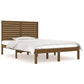 Bedframe Massief Hout Honingbruin 135X190 Cm 4Ft6 Double