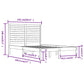 Bedframe Massief Hout Zwart 135X190 Cm 4Ft6 Double