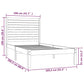 Bedframe Massief Hout 100X200 Cm