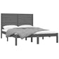 Bedframe Massief Hout Grijs 120X200 Cm