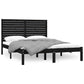 Bedframe Massief Hout Zwart 120X200 Cm